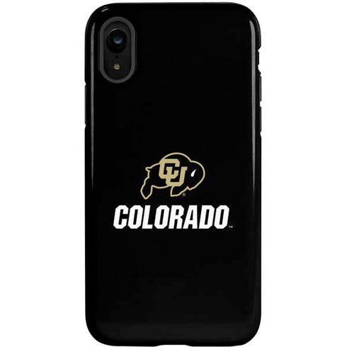 University of Colorado CU Logo on Black iPhone XR Pro Case