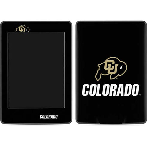 University of Colorado CU Logo on Black Amazon Kindle Skin