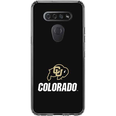 University of Colorado CU Logo on Black LG K51/Q51 Clear Case