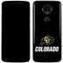University of Colorado CU Logo on Black Moto E5 Plus Skin