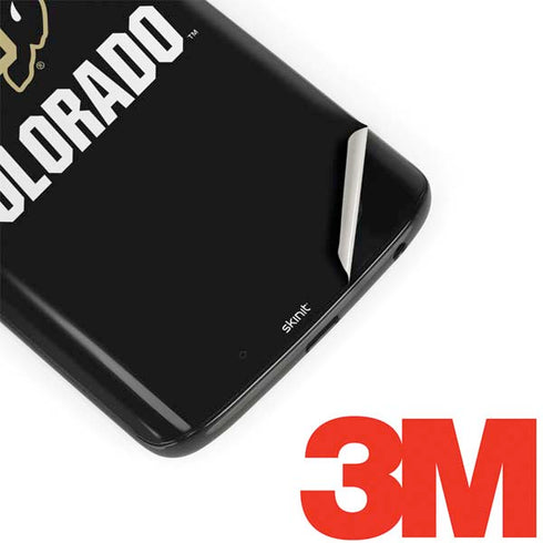 University of Colorado CU Logo on Black Moto G6 Skin