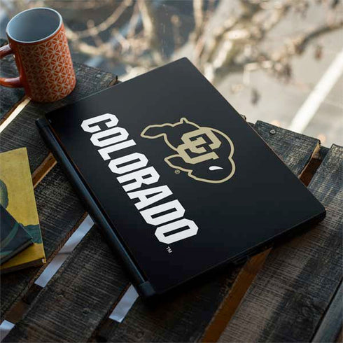 University of Colorado CU Logo on Black MSI GS65 Stealth Laptop Skin