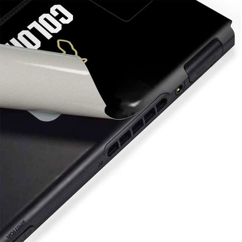 University of Colorado CU Logo on Black Nintendo Switch Bundle Skin