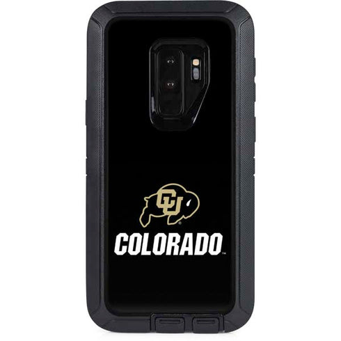 University of Colorado CU Logo on Black Otterbox Defender Galaxy Skin