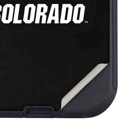 University of Colorado CU Logo on Black Otterbox Defender iPhone Skin