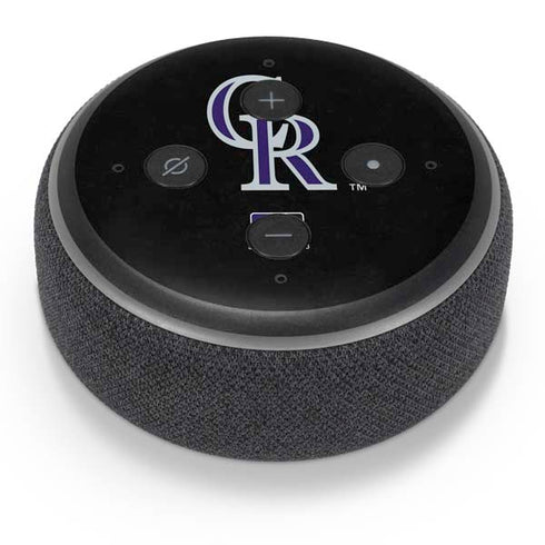 MLB Colorado Rockies - Solid Distressed Amazon Echo Dot Skin