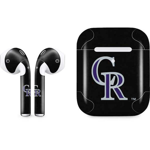 MLB Colorado Rockies - Solid Distressed Apple AirPods 2 Skin