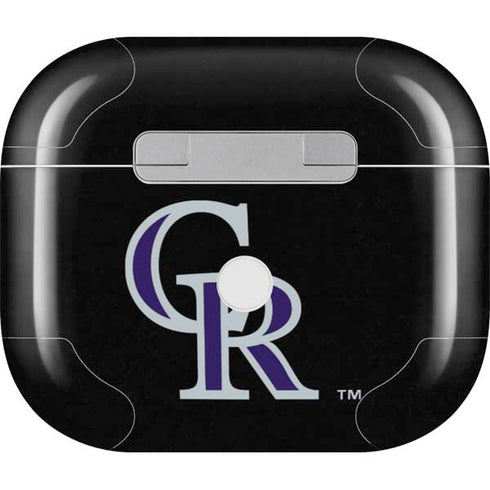 MLB Colorado Rockies - Solid Distressed Apple AirPods (3rd Gen 2021) Skin