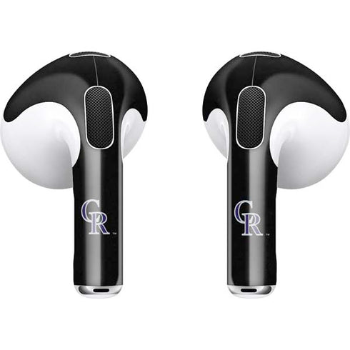 MLB Colorado Rockies - Solid Distressed Apple AirPods (3rd Gen 2021) Skin