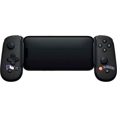 MLB Colorado Rockies - Solid Distressed Backbone One for iPhone Game Controller Skin