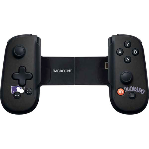 MLB Colorado Rockies - Solid Distressed Backbone One for iPhone Game Controller Skin