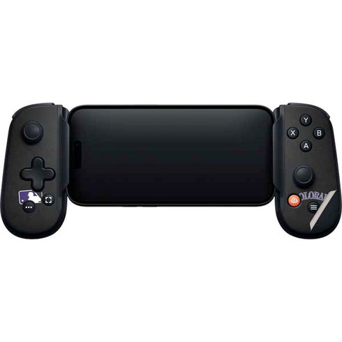 MLB Colorado Rockies - Solid Distressed Backbone One for iPhone Game Controller Skin