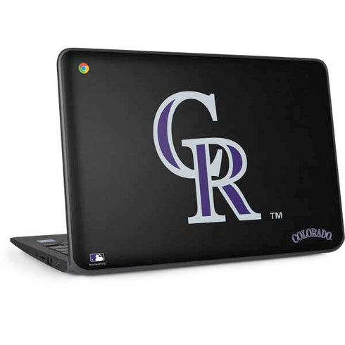 MLB Colorado Rockies - Solid Distressed HP Chromebook Skin
