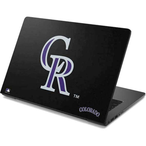 MLB Colorado Rockies - Solid Distressed Dell Chromebook Skin