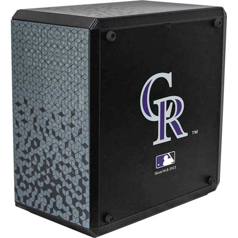 MLB Colorado Rockies - Solid Distressed Cooler Master MasterBox Q300L Mini Tower Skin