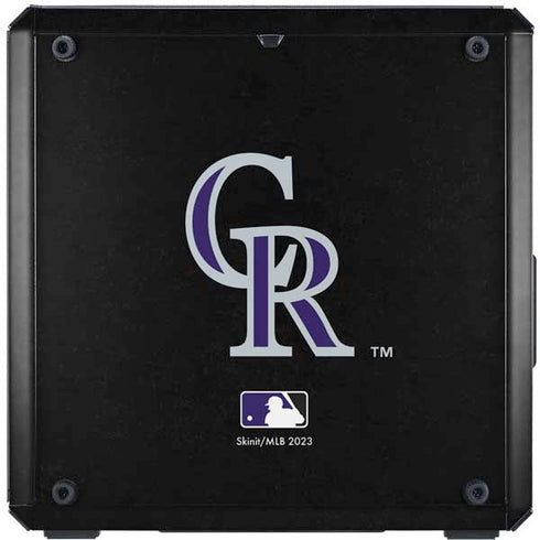 MLB Colorado Rockies - Solid Distressed Cooler Master MasterBox Q300L Mini Tower Skin