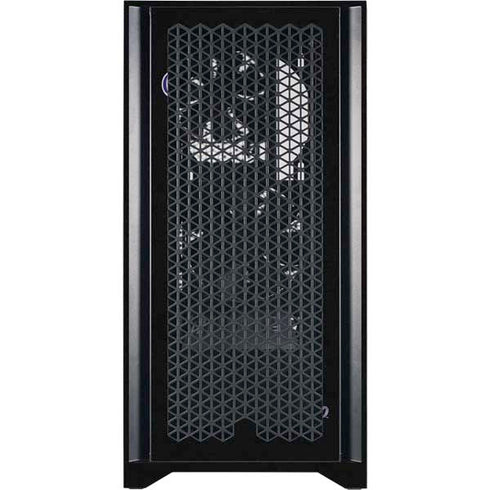 MLB Colorado Rockies - Solid Distressed Corsair 4000D Tempered Glass Mid-Tower ATX Case Skin