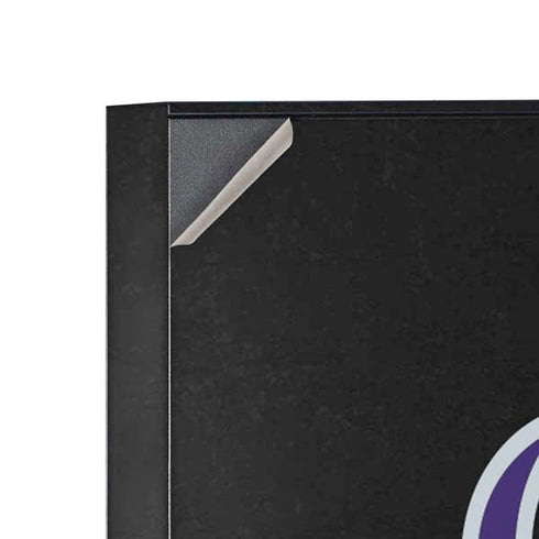 MLB Colorado Rockies - Solid Distressed Corsair 4000D Tempered Glass Mid-Tower ATX Case Skin