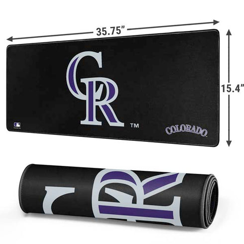 MLB Colorado Rockies - Solid Distressed Gaming Mouse Pad