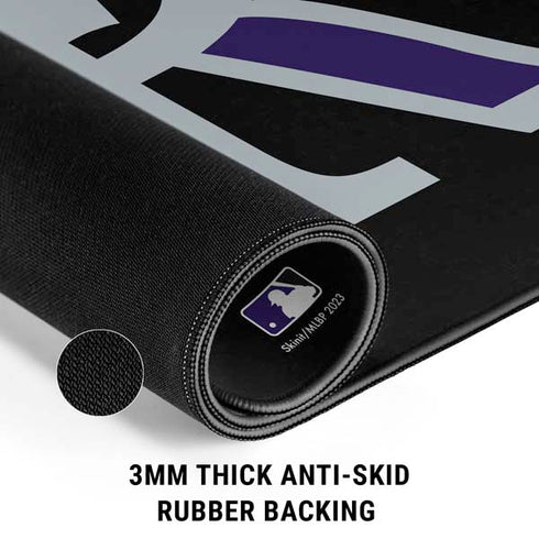 MLB Colorado Rockies - Solid Distressed Gaming Mouse Pad