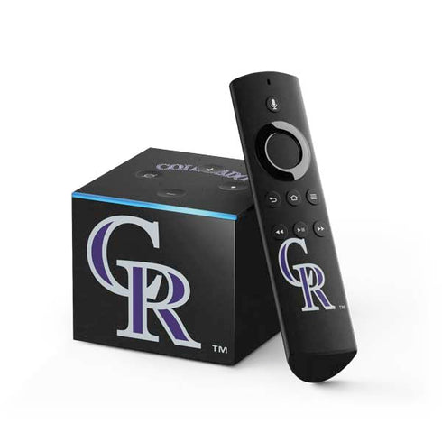 MLB Colorado Rockies - Solid Distressed Fire TV Cube Skin