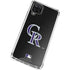 MLB Colorado Rockies - Solid Distressed Galaxy A12 Clear Case