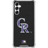 MLB Colorado Rockies - Solid Distressed Galaxy A15 5G Clear Case