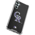 MLB Colorado Rockies - Solid Distressed Galaxy A15 5G Clear Case