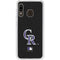 MLB Colorado Rockies - Solid Distressed Galaxy A20 Clear Case