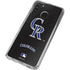 MLB Colorado Rockies - Solid Distressed Galaxy A21 Clear Case