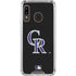 MLB Colorado Rockies - Solid Distressed Galaxy A30 Clear Case