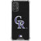 MLB Colorado Rockies - Solid Distressed Galaxy A32 5G Clear Case