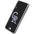 MLB Colorado Rockies - Solid Distressed Galaxy A50 Clear Case