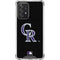 MLB Colorado Rockies - Solid Distressed Galaxy A52 5G Clear Case