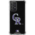 MLB Colorado Rockies - Solid Distressed Galaxy A52 5G Clear Case