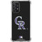 MLB Colorado Rockies - Solid Distressed Galaxy A72 5G Clear Case