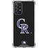 MLB Colorado Rockies - Solid Distressed Galaxy A72 5G Clear Case