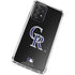 MLB Colorado Rockies - Solid Distressed Galaxy A72 5G Clear Case