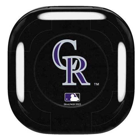 MLB Colorado Rockies - Solid Distressed Galaxy Buds Pro Skin