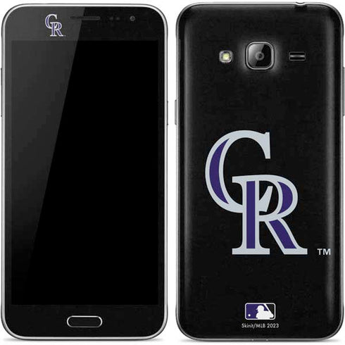 MLB Colorado Rockies - Solid Distressed Galaxy J3 Skin
