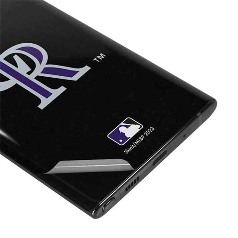 MLB Colorado Rockies - Solid Distressed Galaxy Note 10 Plus Skin