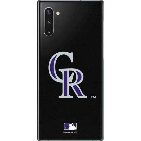 MLB Colorado Rockies - Solid Distressed Galaxy Note 10 Skin