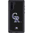 MLB Colorado Rockies - Solid Distressed Galaxy Note 10 Waterproof Case