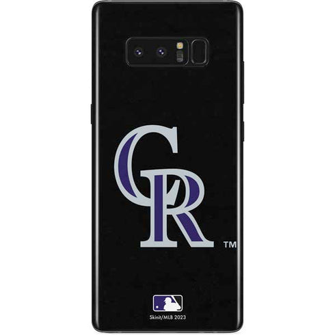 MLB Colorado Rockies - Solid Distressed Galaxy Note 8 Skin
