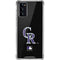 MLB Colorado Rockies - Solid Distressed Galaxy Note20 5G Clear Case
