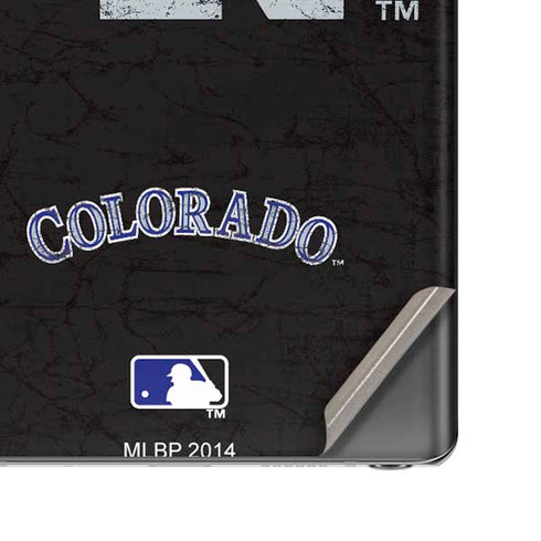 MLB Colorado Rockies - Solid Distressed Galaxy Note20 5G Skin