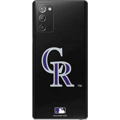 MLB Colorado Rockies - Solid Distressed Galaxy Note20 5G Skin