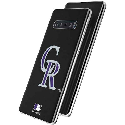 MLB Colorado Rockies - Solid Distressed Galaxy S10 Skin