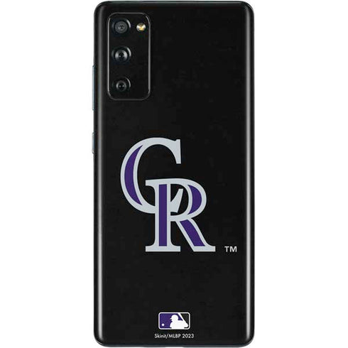 MLB Colorado Rockies - Solid Distressed Galaxy S20 Fan Edition Skin