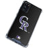 MLB Colorado Rockies - Solid Distressed Galaxy S20 FE Clear Case